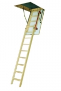 Двухсекционная раздвижная чердачная лестница fakro LDK